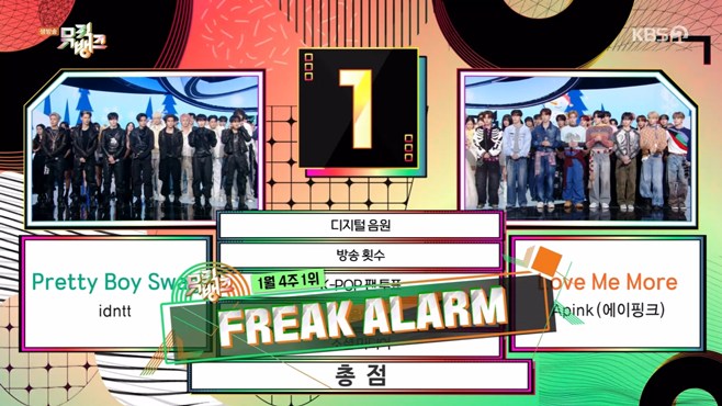 뮤직뱅크, 자막 오류 사과… 'K-차트' 혼란 야기