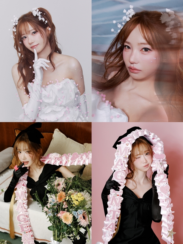 QWER Magenta Memperkenalkan Foto Konsep 'Upacara' yang Terinspirasi Musim Semi