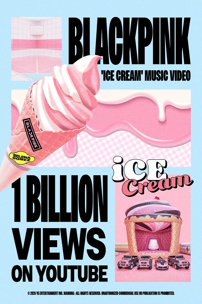 BLACKPINK's 'Ice Cream' Music Video Surpasses 1 Billion Views