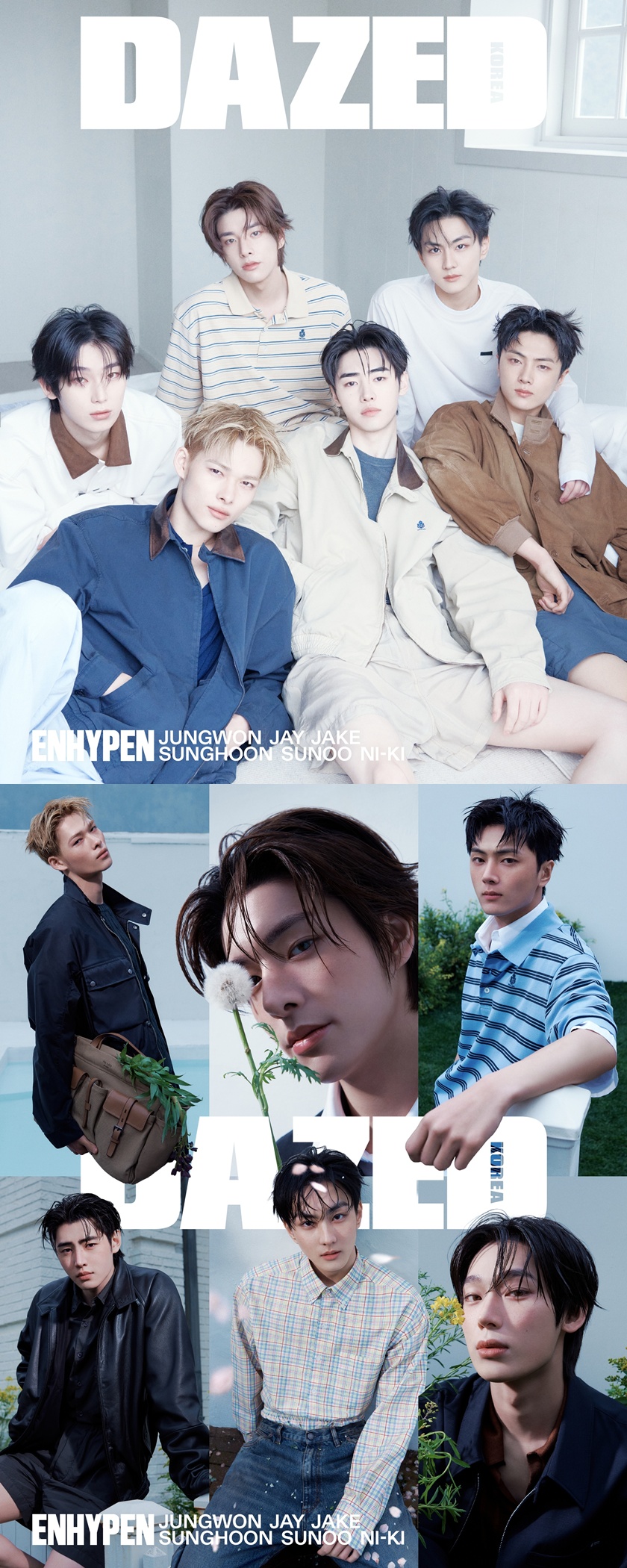 ENHYPEN Menampilkan Pesona Murni yang Kuat dalam Pemotretan Terbaru