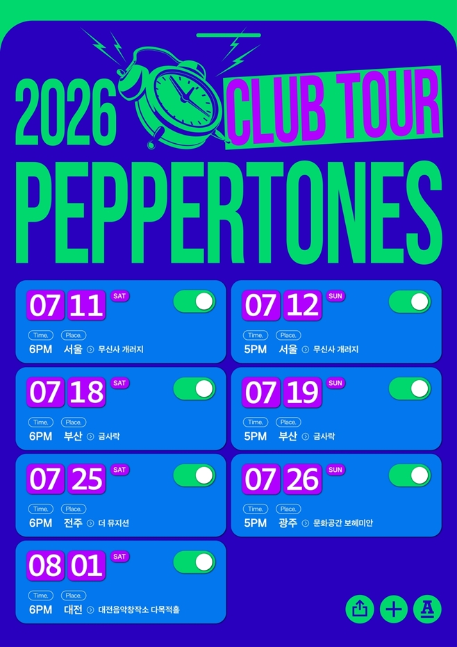 Peppertone to Tour 5 Cities with '2026 Club Tour'