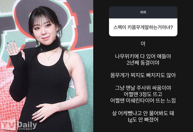 이영지, 고백! 몸무게 2년째 변화 없는 솔직한 이야기